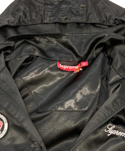 SUPREME（シュプリーム）Supreme (シュプリーム) Satin Hooded Track Jacket ブラック サイズ:SIZE Sの古着・服飾アイテム