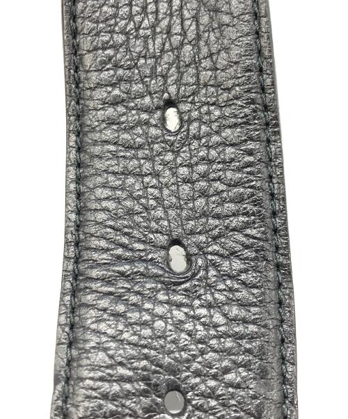 GUCCI（グッチ）GUCCI (グッチ) インターロッキングG シボレザーベルト　474347 ブラック サイズ:SIZE 100/40の古着・服飾アイテム