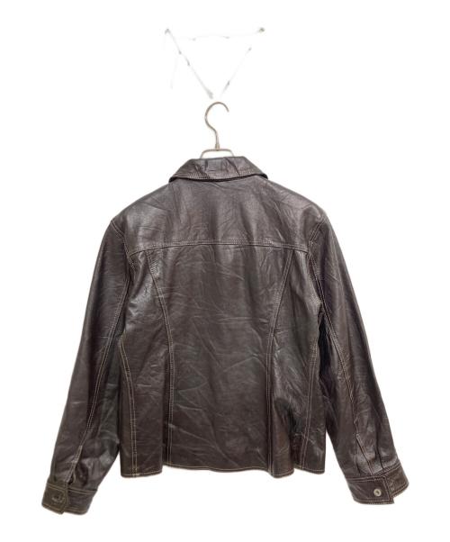 GAP（ギャップ）GAP (ギャップ) オールドレザートラッカージャケット ブラウン サイズ:SIZE Lの古着・服飾アイテム