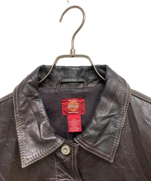GAP（ギャップ）GAP (ギャップ) オールドレザートラッカージャケット ブラウン サイズ:SIZE Lの古着・服飾アイテム