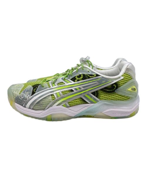 asics（アシックス）asics (アシックス) GEL-RESOLUTION 5 1203B186 ホワイト×グリーン サイズ:US8 未使用品の古着・服飾アイテム