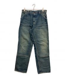 Carhartt WIP（カーハート ワーク イン プログレス）の古着「ダブルニーデニムパンツ　I032699.01.4Q.32」｜インディゴ