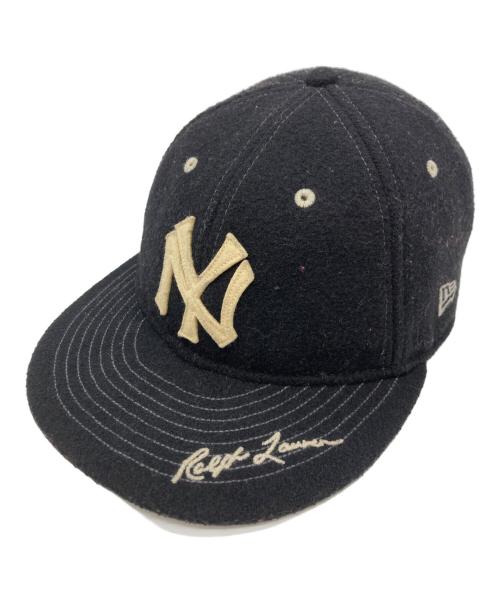 New Era（ニューエラ）New Era (ニューエラ) POLO RALPH LAUREN (ポロ・ラルフローレン) クーパーズタウン ニューヨーク・ヤンキース キャップ ブラック サイズ:実寸サイズを参照くださいの古着・服飾アイテム
