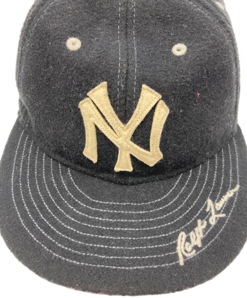New Era（ニューエラ）New Era (ニューエラ) POLO RALPH LAUREN (ポロ・ラルフローレン) クーパーズタウン ニューヨーク・ヤンキース キャップ ブラック サイズ:実寸サイズを参照くださいの古着・服飾アイテム