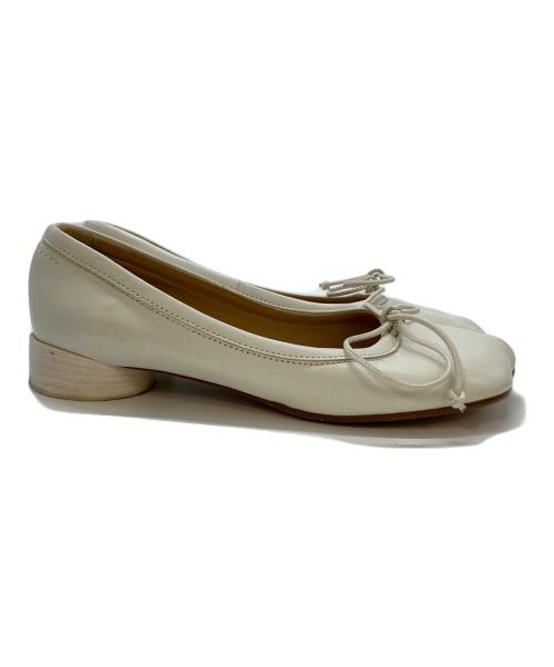 MM6 Maison Margiela（エムエムシックスメゾンマルジェラ）MM6 Maison Margiela (エムエムシックスメゾンマルジェラ) BALLET SHOE ホワイト サイズ:SIZE36の古着・服飾アイテム