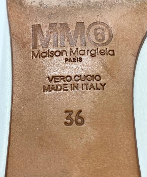 MM6 Maison Margiela（エムエムシックスメゾンマルジェラ）MM6 Maison Margiela (エムエムシックスメゾンマルジェラ) BALLET SHOE ホワイト サイズ:SIZE36の古着・服飾アイテム