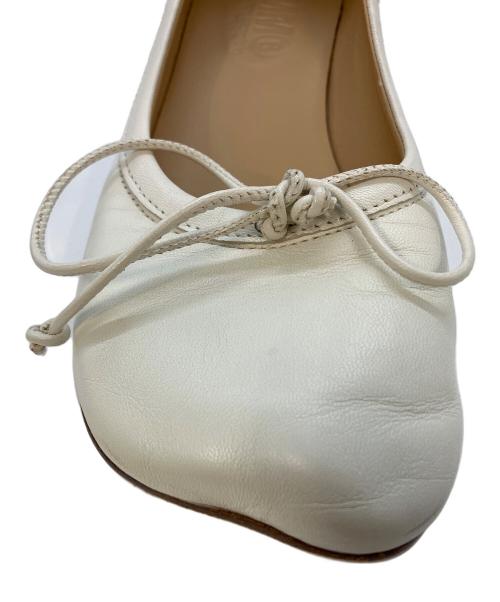 MM6 Maison Margiela（エムエムシックスメゾンマルジェラ）MM6 Maison Margiela (エムエムシックスメゾンマルジェラ) BALLET SHOE ホワイト サイズ:SIZE36の古着・服飾アイテム