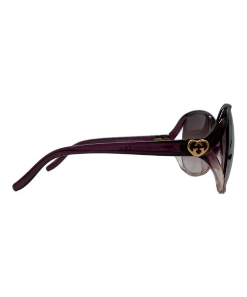 GUCCI（グッチ）GUCCI (グッチ) ラブリーハート サングラス　GG 3525 パープル サイズ:実寸サイズをご参照ください。の古着・服飾アイテム