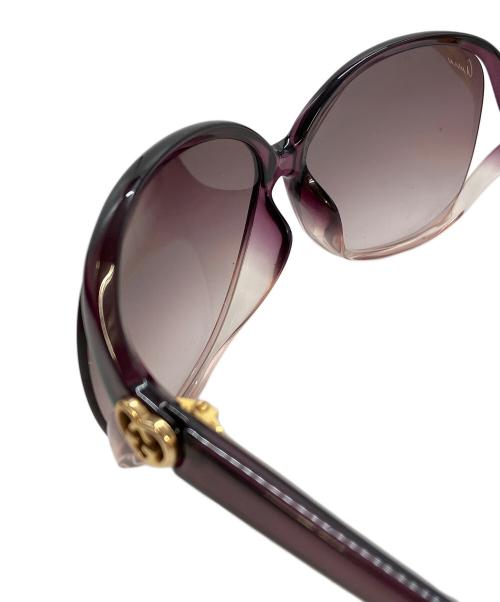 GUCCI（グッチ）GUCCI (グッチ) ラブリーハート サングラス　GG 3525 パープル サイズ:実寸サイズをご参照ください。の古着・服飾アイテム