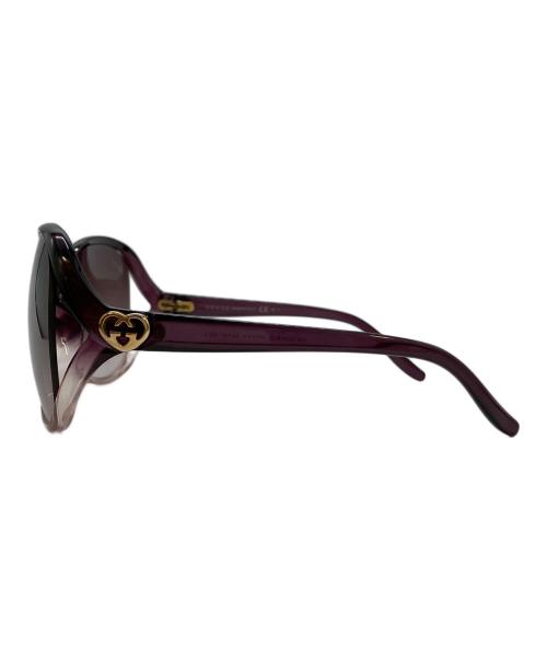 GUCCI（グッチ）GUCCI (グッチ) ラブリーハート サングラス　GG 3525 パープル サイズ:実寸サイズをご参照ください。の古着・服飾アイテム