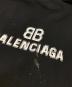 中古・古着 BALENCIAGA (バレンシアガ) BB PIXEL HOODIE/ピクセルBBロゴ 裏起毛 スウェットプルオーバーパーカー TS49 578135 ブラック サイズ:SIZE L：30000円