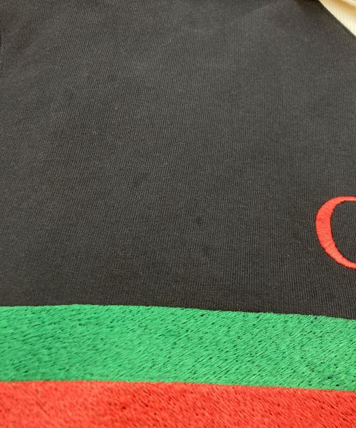 GUCCI（グッチ）GUCCI (グッチ) インターロッキングGロゴ刺繍クォータージップスウェット 727929 XJE84 グレー サイズ:SIZE Lの古着・服飾アイテム