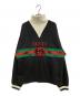 GUCCI（グッチ）の古着「インターロッキングGロゴ刺繍クォータージップスウェット 727929 XJE84」｜グレー