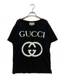 GUCCI（グッチ）の古着「インターロッキングTシャツ 493117 X3Q35」｜ブラック