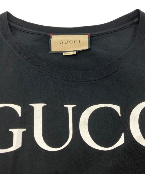 GUCCI（グッチ）GUCCI (グッチ) インターロッキングTシャツ 493117 X3Q35 ブラック サイズ:SIZE XSの古着・服飾アイテム