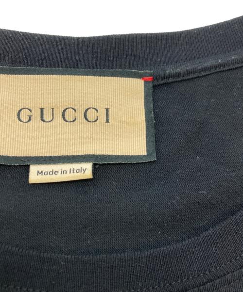 GUCCI（グッチ）GUCCI (グッチ) インターロッキングTシャツ 493117 X3Q35 ブラック サイズ:SIZE XSの古着・服飾アイテム