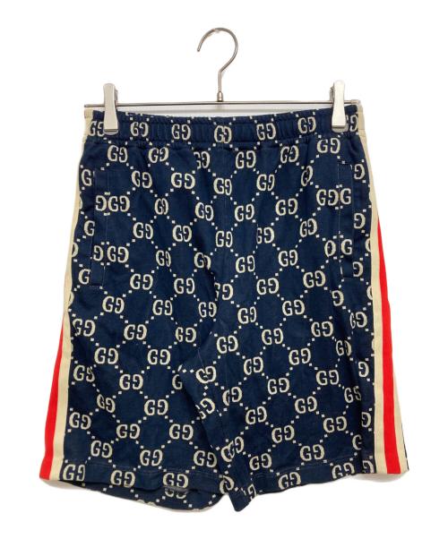GUCCI（グッチ）GUCCI (グッチ) ハーフパンツ 474632 X9V05 ネイビー サイズ:SIZE XSの古着・服飾アイテム