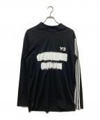Y-3ワイスリー）の古着「U GFX LOGO LS T　JN4876」｜ブラック