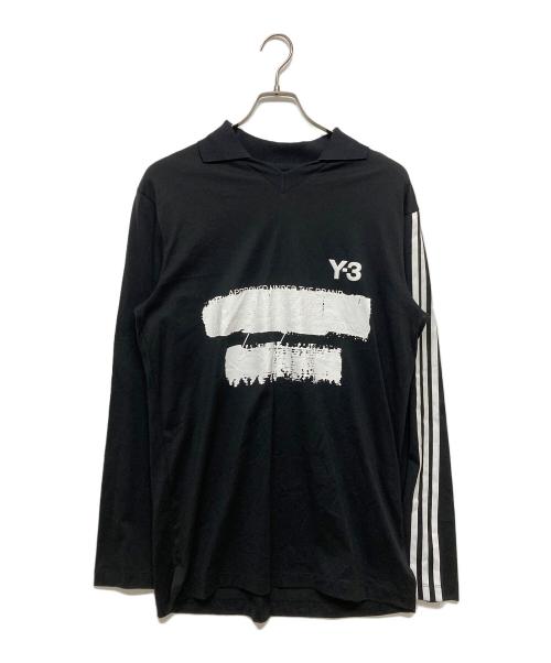 Y-3（ワイスリー）Y-3 (ワイスリー) U GFX LOGO LS T　JN4876 ブラック サイズ:SIZE XSの古着・服飾アイテム