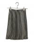 ISSEY MIYAKE (イッセイミヤケ) ギンガムチェックプリーツスカート ブラック×ベージュ サイズ:SIZE M：18000円