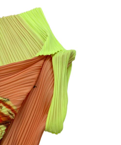 PLEATS PLEASE（プリーツプリーズ）PLEATS PLEASE (プリーツプリーズ) パフェプリント 半袖プリーツカットソー マルチカラー サイズ:SIZE34の古着・服飾アイテム