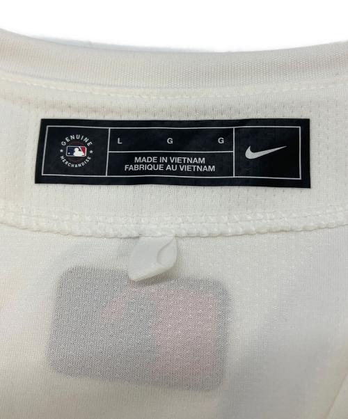 NIKE（ナイキ）NIKE (ナイキ) ベースボールシャツ LM25-LDHO ホワイト×ブルー サイズ:SIZE Lの古着・服飾アイテム