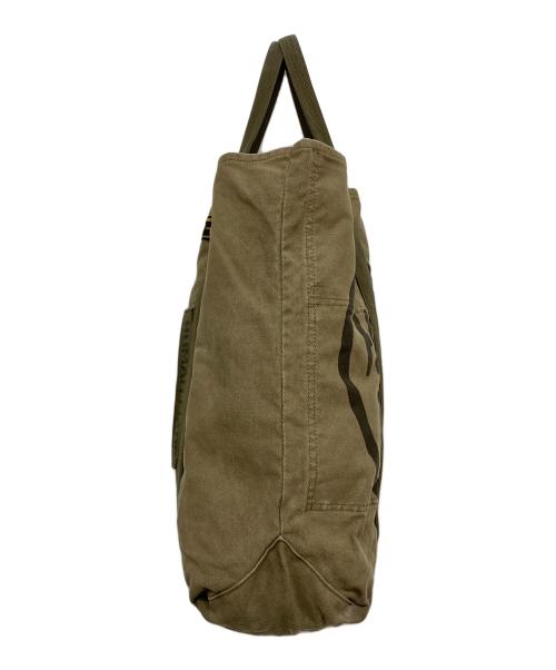 HUMAN MADE（ヒューマンメイド）HUMAN MADE (ヒューマンメイド) Military Tote / Canvas Tote カーキ サイズ:実寸参照の古着・服飾アイテム