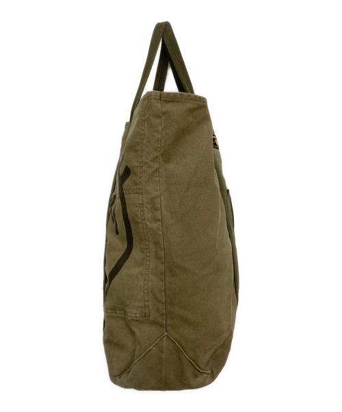 HUMAN MADE（ヒューマンメイド）HUMAN MADE (ヒューマンメイド) Military Tote / Canvas Tote カーキ サイズ:実寸参照の古着・服飾アイテム