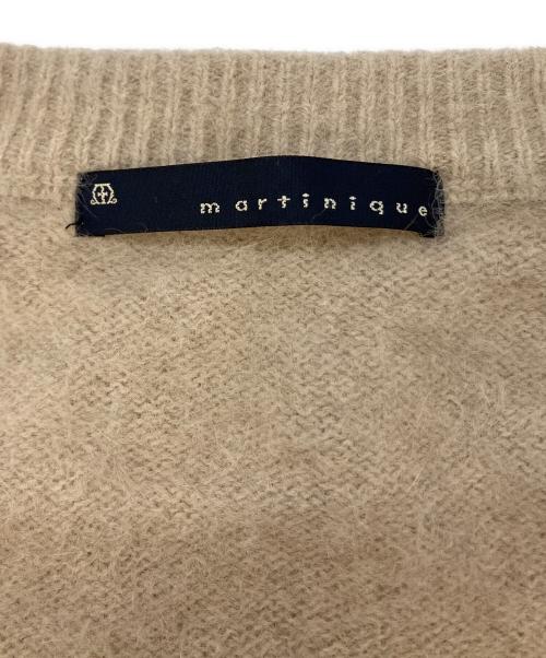 martinique（マルティニーク）martinique (マルティニーク) FOXパールカーディガン A0333KCD510 ベージュ サイズ:実寸参照の古着・服飾アイテム