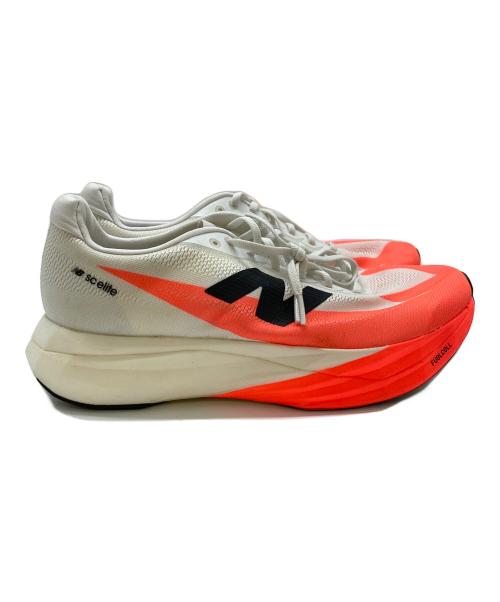 NEW BALANCE（ニューバランス）NEW BALANCE (ニューバランス) フューエルセル スーパーコンプ　MRCELLR5 エリート ホワイト×オレンジ サイズ:SIZE 27の古着・服飾アイテム