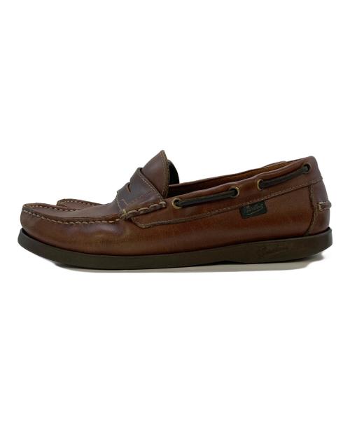 PARABOOT（パラブーツ）PARABOOT (パラブーツ) BEAMS (ビームス) デッキシューズ ブラウン サイズ:実寸参照の古着・服飾アイテム