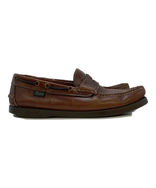 PARABOOT（パラブーツ）PARABOOT (パラブーツ) BEAMS (ビームス) デッキシューズ ブラウン サイズ:実寸参照の古着・服飾アイテム