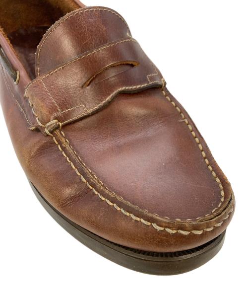 PARABOOT（パラブーツ）PARABOOT (パラブーツ) BEAMS (ビームス) デッキシューズ ブラウン サイズ:実寸参照の古着・服飾アイテム