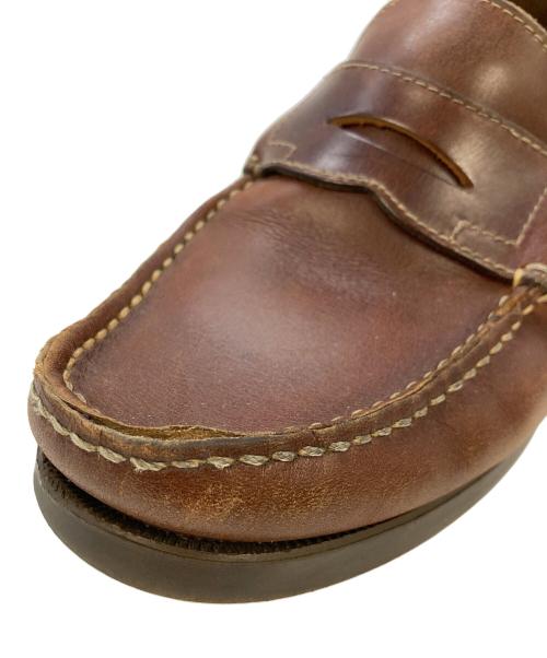 PARABOOT（パラブーツ）PARABOOT (パラブーツ) BEAMS (ビームス) デッキシューズ ブラウン サイズ:実寸参照の古着・服飾アイテム