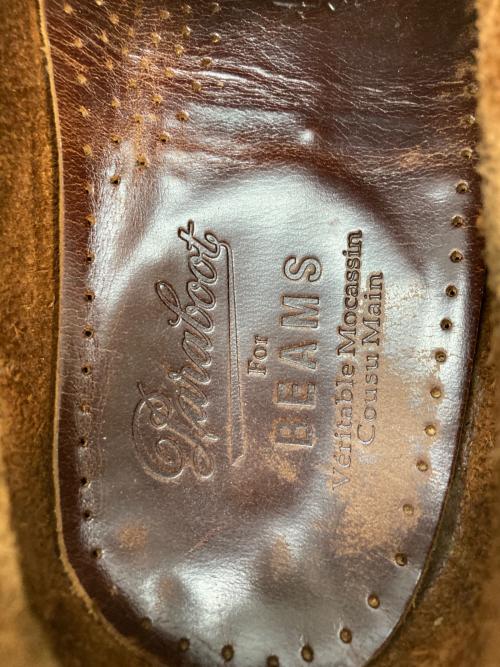 PARABOOT（パラブーツ）PARABOOT (パラブーツ) BEAMS (ビームス) デッキシューズ ブラウン サイズ:実寸参照の古着・服飾アイテム