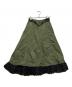 MAISON SPECIAL（メゾンスペシャル）の古着「Belted 2way Flower Hem Volume Skirt」｜カーキ