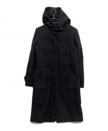 BALENCIAGA（バレンシアガ）の古着「リボンダッフルコート」｜ブラック