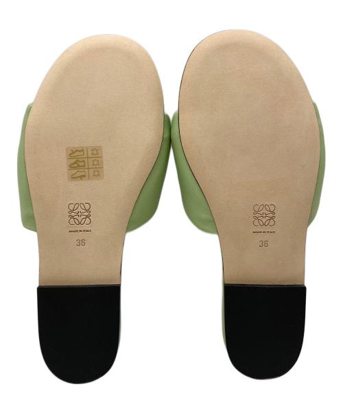 LOEWE（ロエベ）LOEWE (ロエベ) パデッドサンダル　812212 グリーン サイズ:SIZE 36の古着・服飾アイテム