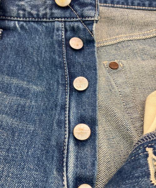 Graphpaper（グラフペーパー）Graphpaper (グラフペーパー) Selvage Denim Five Pocket Wide Straight インディゴ サイズ:SIZE 2の古着・服飾アイテム