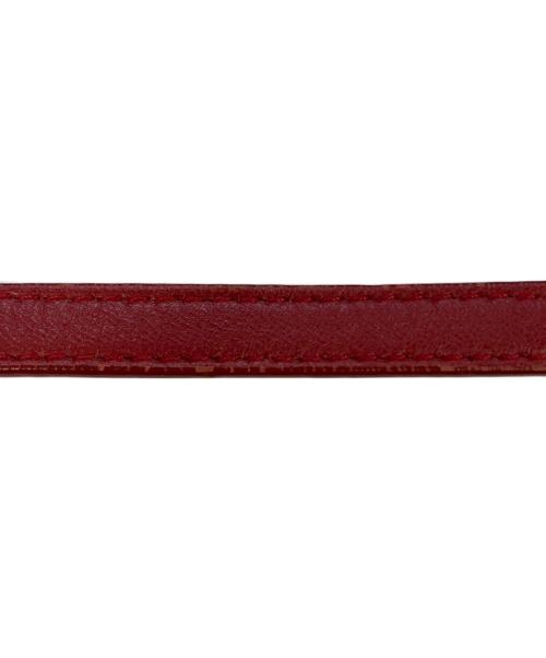 BOTTEGA VENETA（ボッテガベネタ）BOTTEGA VENETA (ボッテガベネタ) イントレチャートワンショルダーバッグ レッド サイズ:実寸参照の古着・服飾アイテム