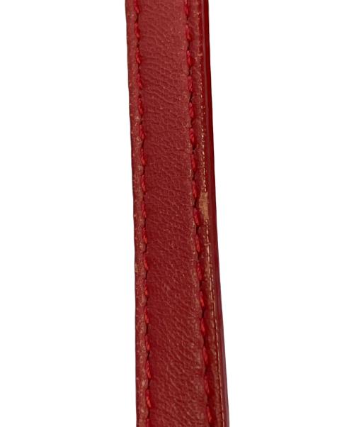 BOTTEGA VENETA（ボッテガベネタ）BOTTEGA VENETA (ボッテガベネタ) イントレチャートワンショルダーバッグ レッド サイズ:実寸参照の古着・服飾アイテム