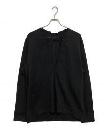 IRENISA（イレニサ）の古着「HENRY-NECK T-SHIRT」｜ブラック