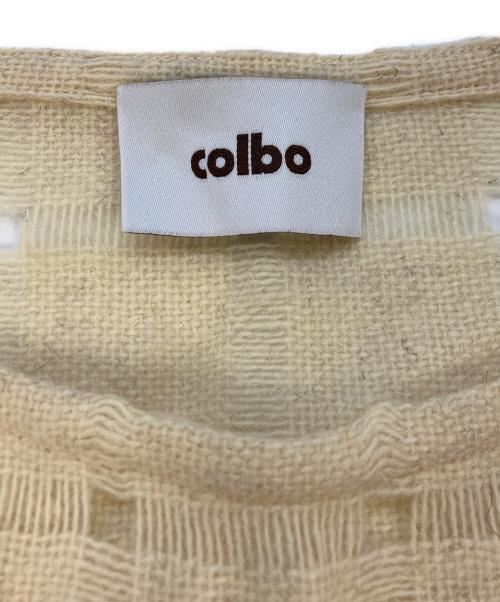 colbo（コルボ）colbo (コルボ) ウールチェックニットベスト ベージュ サイズ:SIZE Sの古着・服飾アイテム