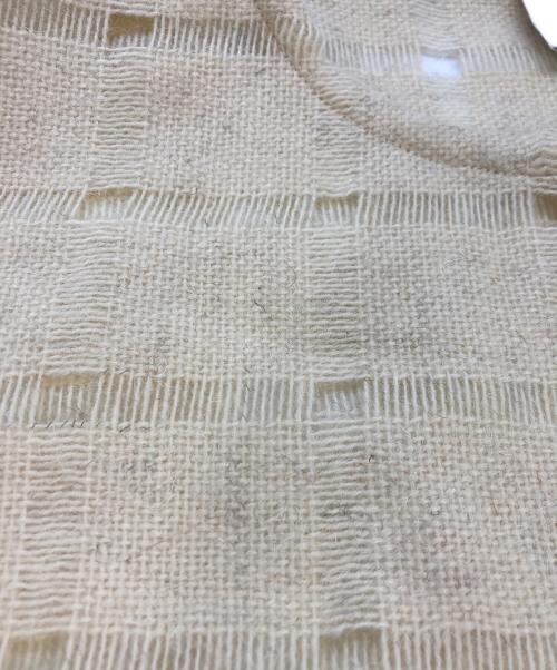 colbo（コルボ）colbo (コルボ) ウールチェックニットベスト ベージュ サイズ:SIZE Sの古着・服飾アイテム