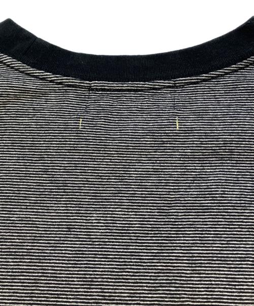Graphpaper（グラフペーパー）Graphpaper (グラフペーパー) Gradient Border L/S Tee ブラック サイズ:SIZE2の古着・服飾アイテム