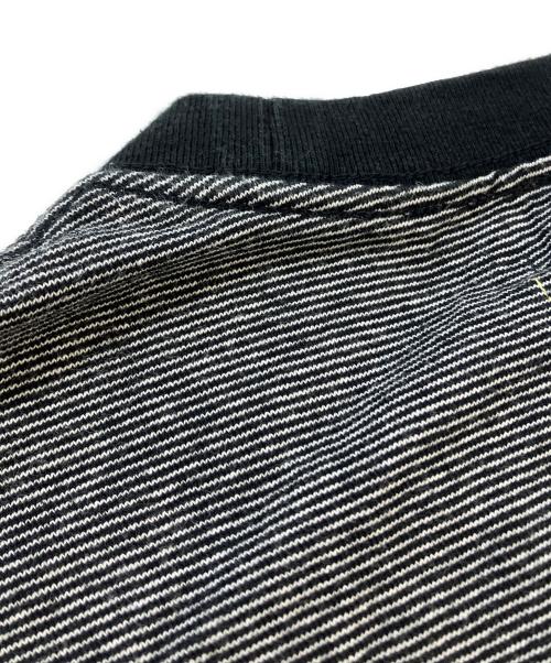 Graphpaper（グラフペーパー）Graphpaper (グラフペーパー) Gradient Border L/S Tee ブラック サイズ:SIZE2の古着・服飾アイテム