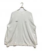 Graphpaper×Benjamin Edgarグラフペーパー×ベンジャミンエドガー）の古着「L/S Oversized Tee」｜ホワイト