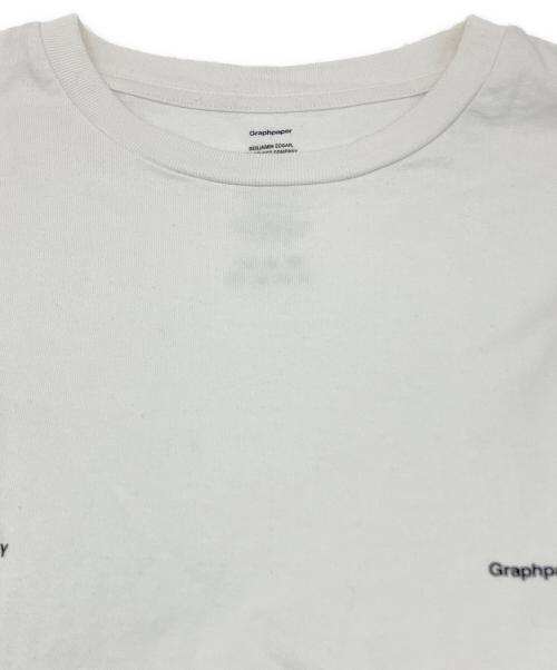 Graphpaper（グラフペーパー）Graphpaper (グラフペーパー) BENJAMIN EDGAR (ベンジャミンエドガー) L/S Oversized Tee ホワイト サイズ:SIZE Freeの古着・服飾アイテム