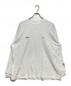 Graphpaper×Benjamin Edgarグラフペーパー×ベンジャミンエドガー）の古着「L/S Oversized Tee」｜ホワイト