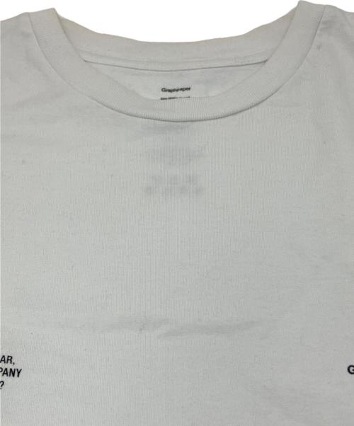 Graphpaper（グラフペーパー）Graphpaper (グラフペーパー) BENJAMIN EDGAR (ベンジャミンエドガー) L/S Oversized Tee ホワイト サイズ:SIZE Freeの古着・服飾アイテム